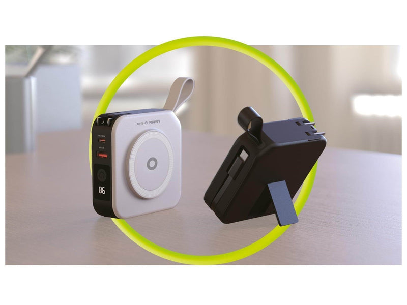 Mobile Origin Powerbank and Travel Charger - Lightning and USB-C cable Powerbank (Akku) - schwarz - 10000 mAh