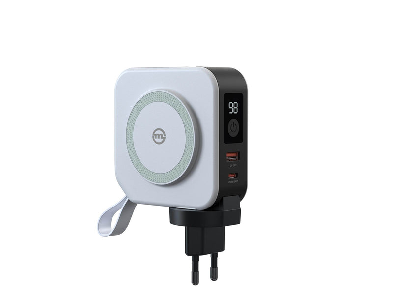 Mobile Origin Powerbank 10 000mAh and Travel Charger - Lightning and USB-C cable - white Powerbank (Akku) - Weiß - 10000 mAh