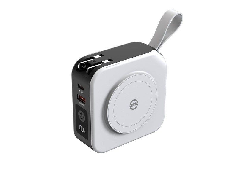 Mobile Origin Powerbank 10 000mAh and Travel Charger - Lightning and USB-C cable - white Powerbank (Akku) - Weiß - 10000 mAh