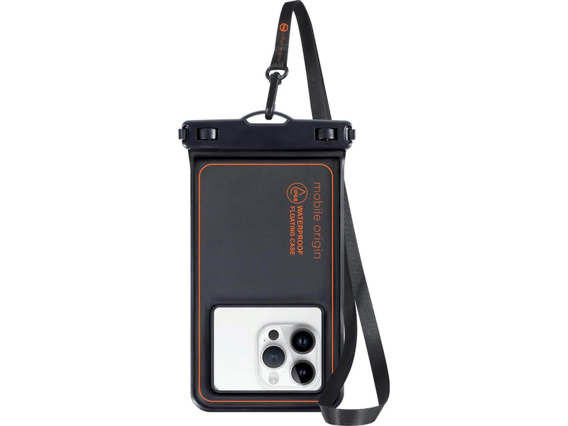 Mobile Origin Waterproof floating case 6.5" - black/orange