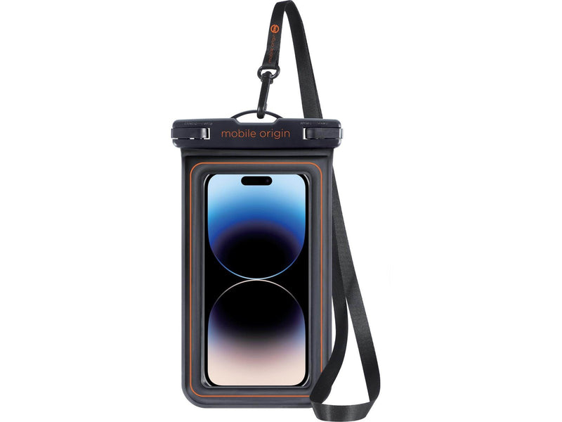 Mobile Origin Waterproof floating case 6.5" - black/orange