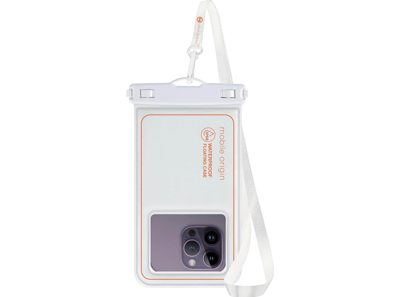 Mobile Origin Waterproof floating case 6.5" - white/orange