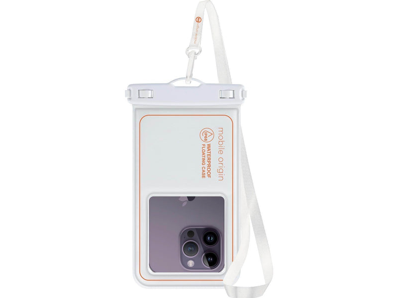 Mobile Origin Waterproof floating case 6.8" - white/orange