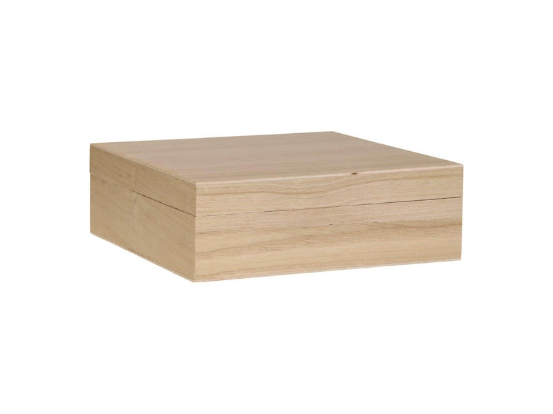 Playwood Square box with loose lid