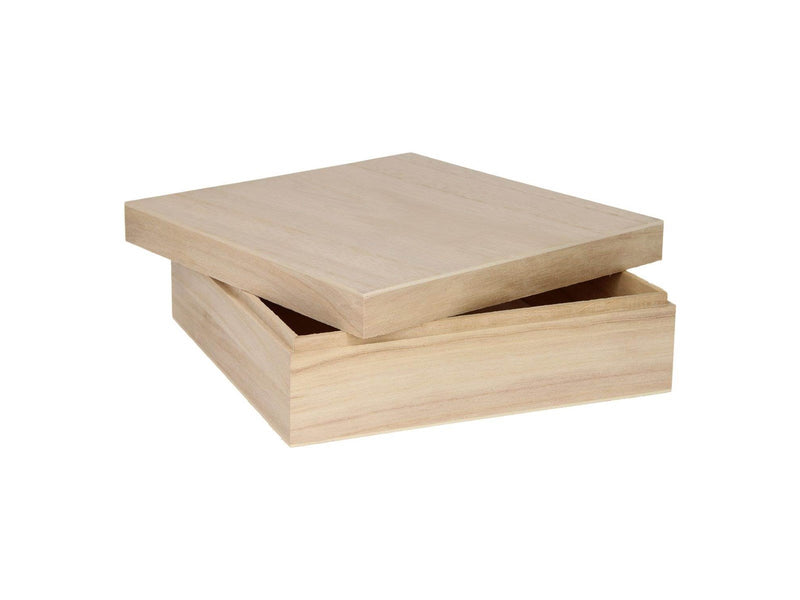 Playwood Square box with loose lid