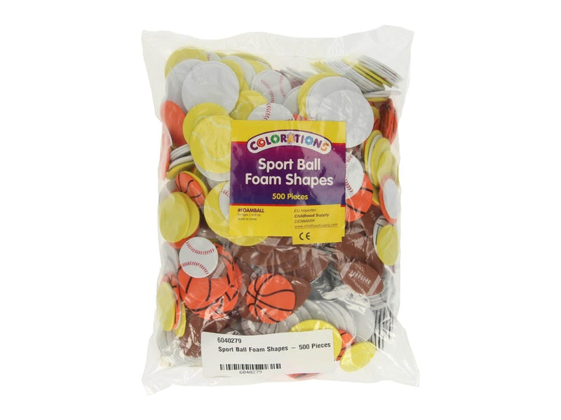 Colorations - Sports Balls Foam Shapes 500 pcs.