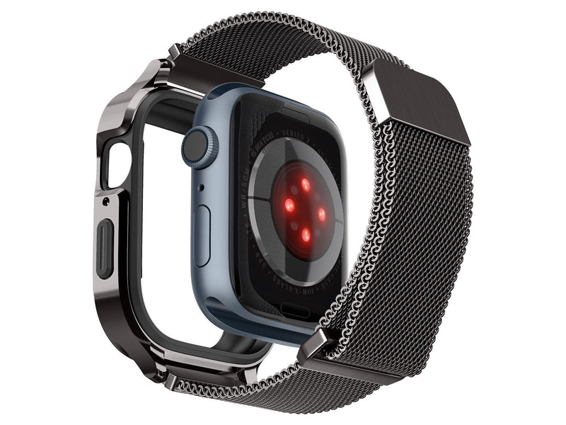 Spigen Metal Fit Pro - graphite - Apple Watch 9/8/7 45mm