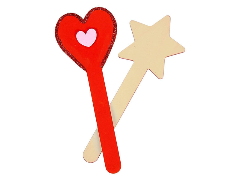 Colorations - DIY Wooden Stick Shapes 4 Designs 20pcs.