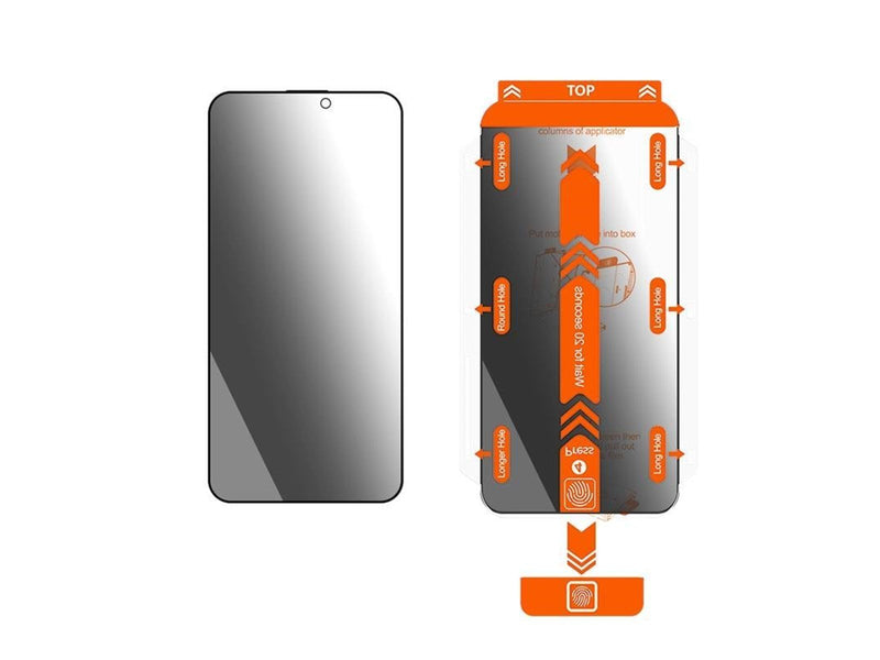 Mobile Origin Privacy Screen Guard iPhone 15 Pro Max with easy applicator - 2 pack