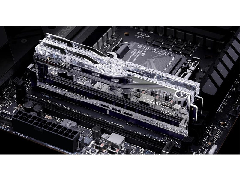 G.Skill Trident Z5 Royal DDR5-6400 - 96GB - CL32 - Dual Channel (2 pcs) - Intel XMP - Silber mit RGB