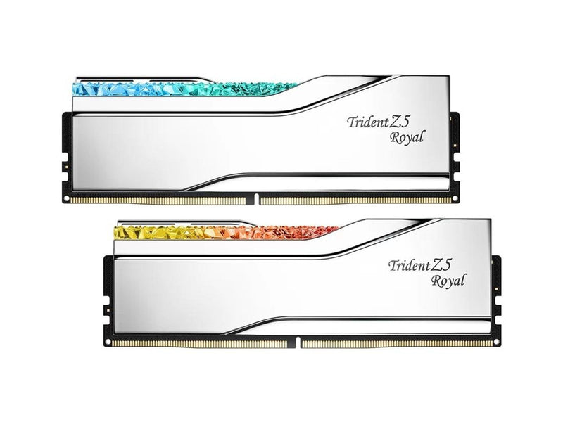 G.Skill Trident Z5 Royal DDR5-8000 - 48GB - CL40 - Dual Channel (2 pcs) - Intel XMP - Silber mit RGB