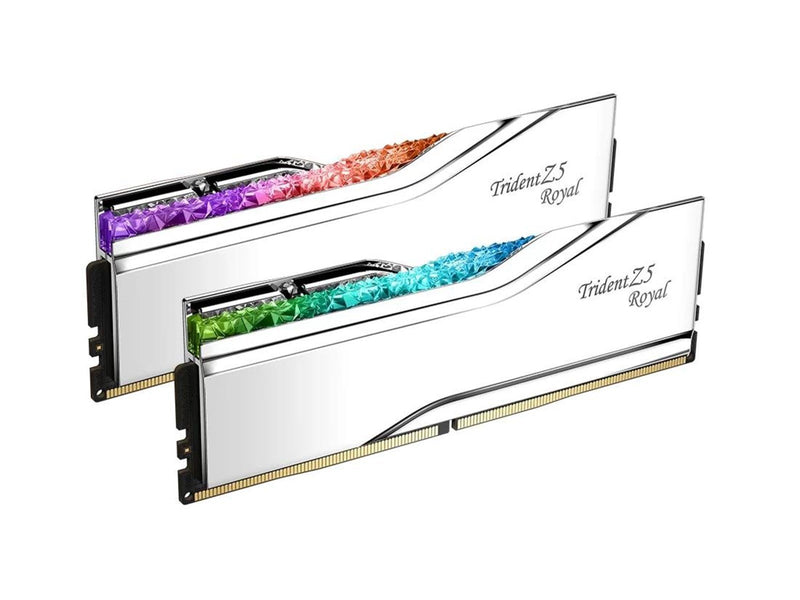 G.Skill Trident Z5 Royal DDR5-8400 - 48GB - CL40 - Dual Channel (2 pcs) - Intel XMP - Silber mit RGB