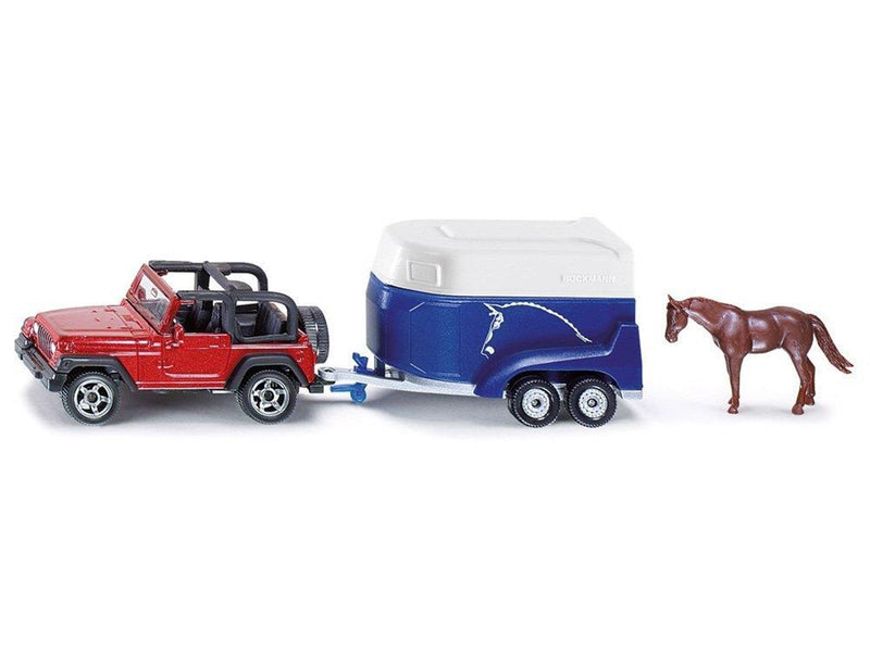 SIKU Jeep With Horse Trailer