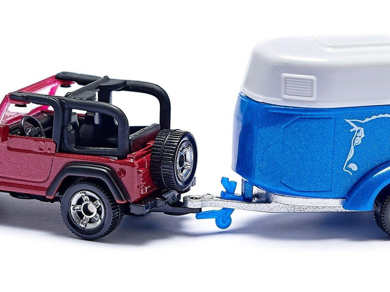 SIKU Jeep With Horse Trailer