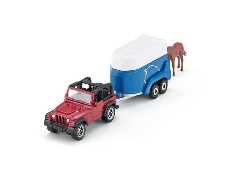 SIKU Jeep With Horse Trailer
