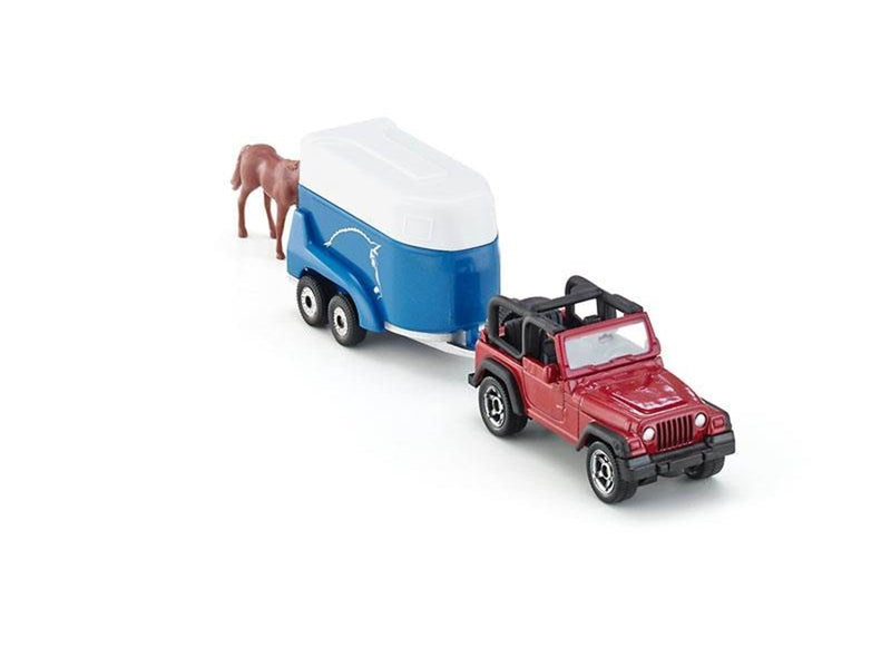 SIKU Jeep With Horse Trailer