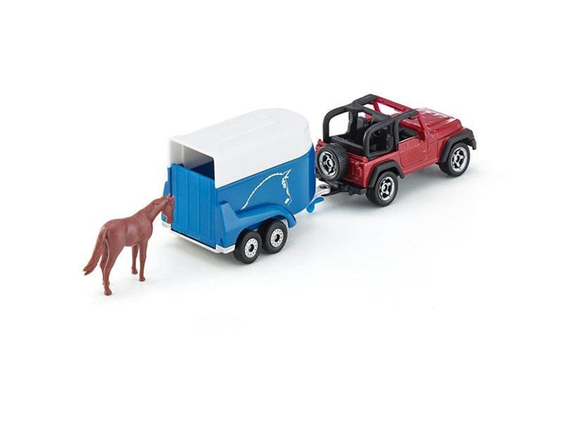 SIKU Jeep With Horse Trailer