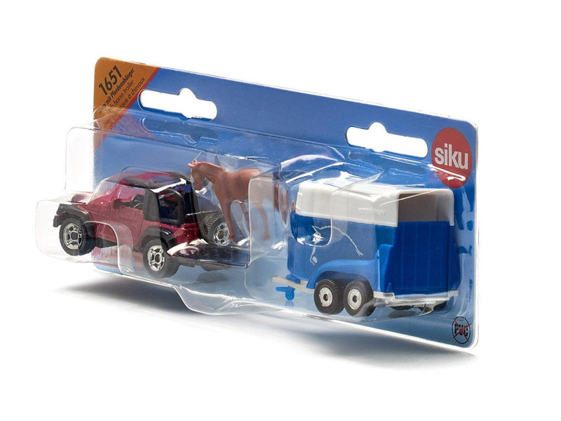 SIKU Jeep With Horse Trailer