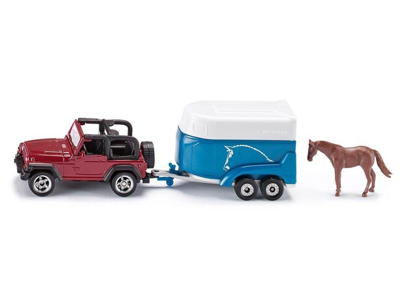 SIKU Jeep With Horse Trailer