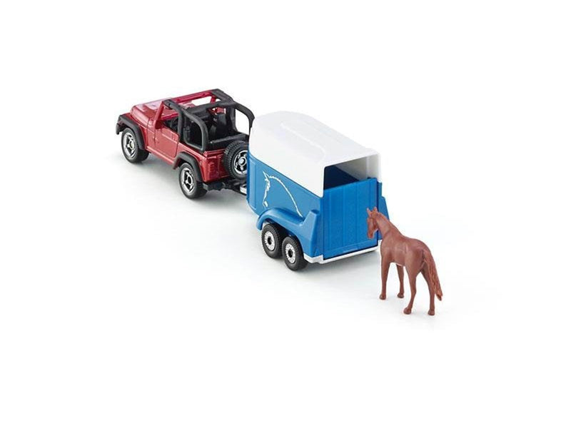 SIKU Jeep With Horse Trailer