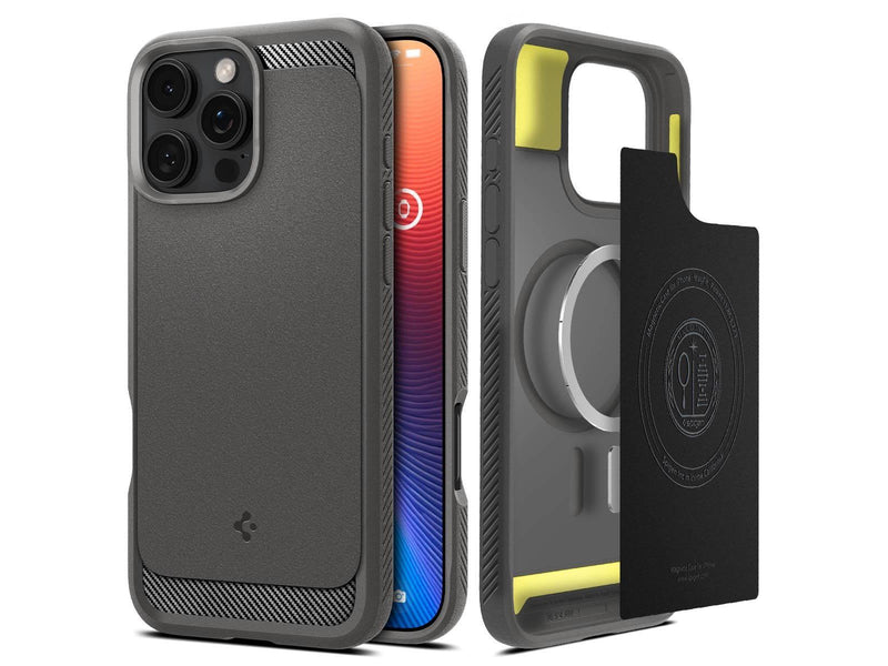 Spigen Rugged Armor MagSafe - Grey - iPhone 16 Pro Max