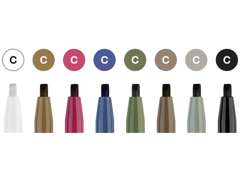 Faber Castell Pitt Artist Pen Calligraphy Set (8 pcs)