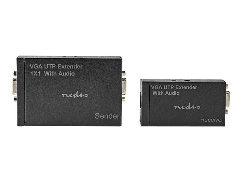 Nedis CREP5930BK - transmitter and receiver - video/audio extender - VGA