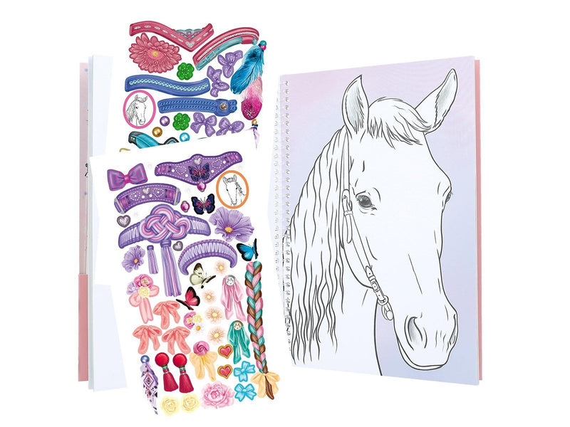 Miss Melody Create Your Horses Blaze Colouring Book