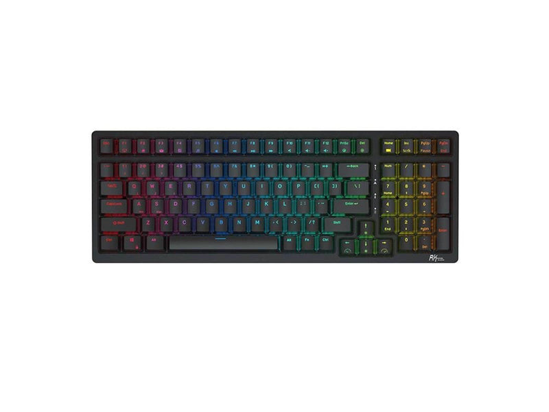 Royal Kludge RK98 RGB Mechanical Keyboard Red Switch (Black) - Gaming Tastaturen - Schwarz