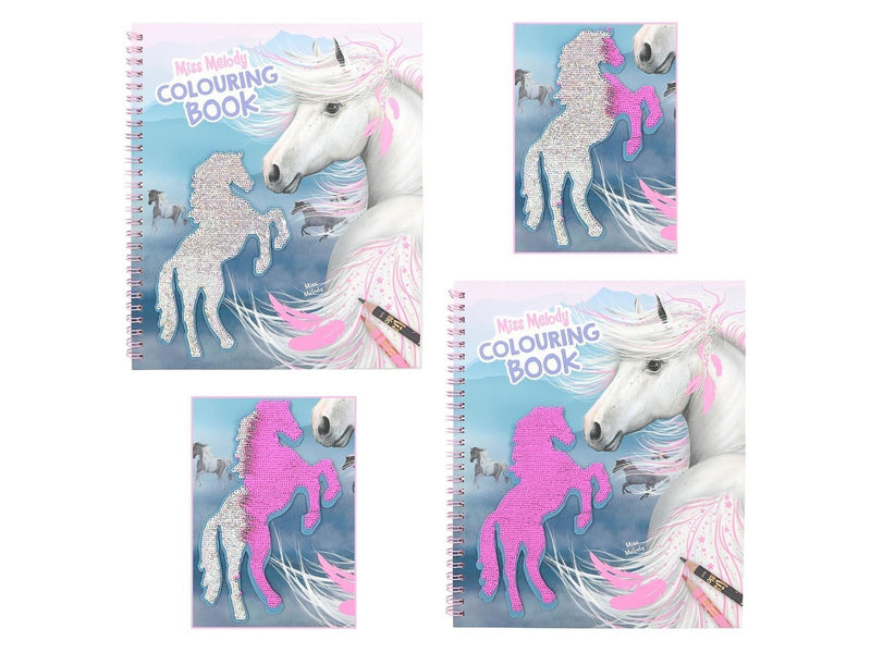Miss Melody Colouring Book With Reversible Sequins