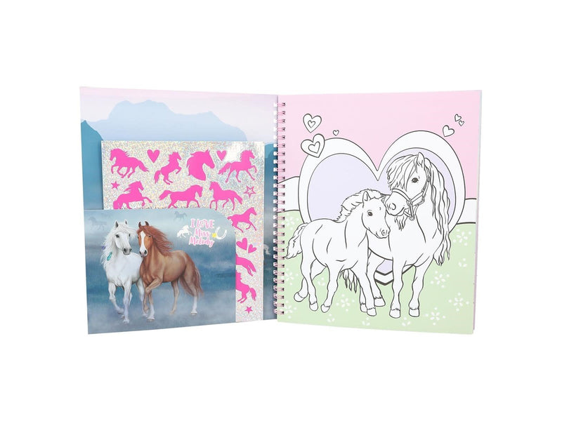 Miss Melody Colouring Book With Reversible Sequins
