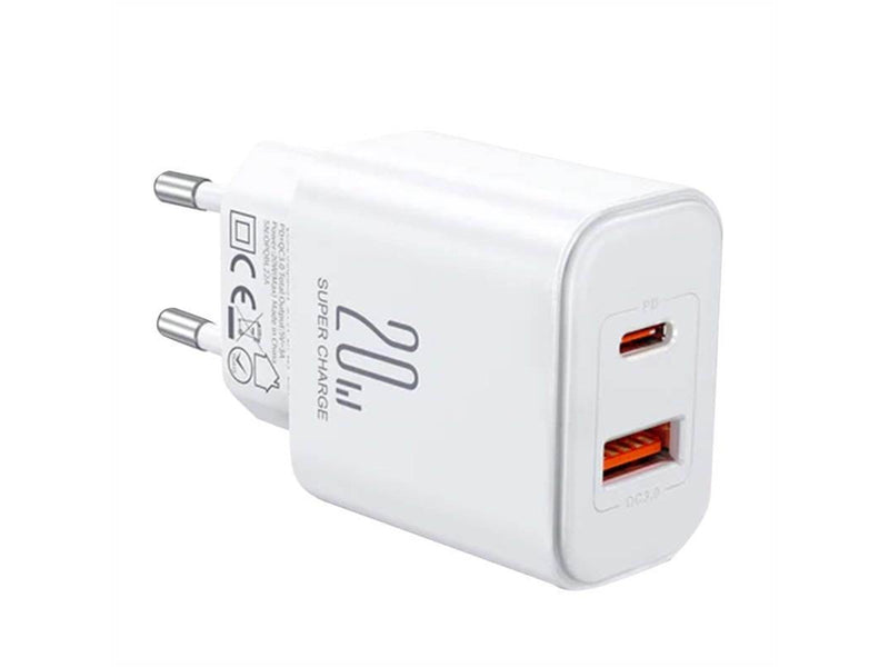 Joyroom Charger Flash JR-TCF05 (EU) 20W A+C (white)