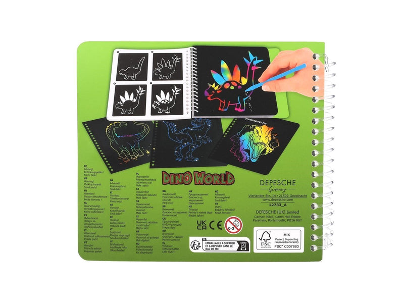 Dino World Mini Magic Scratch Book