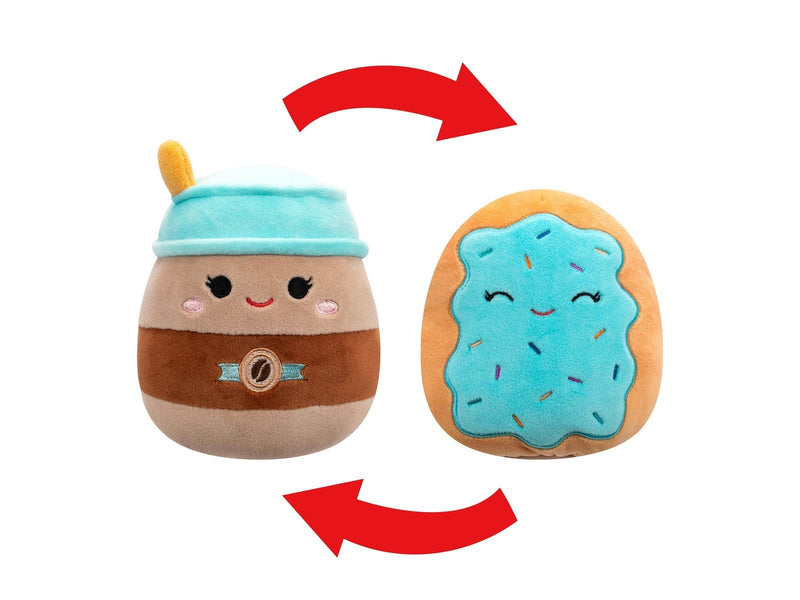 Squishmallows Flip-a-Mallows Hautely the Coffee and Erissa the Blueberry Poptart 13 cm