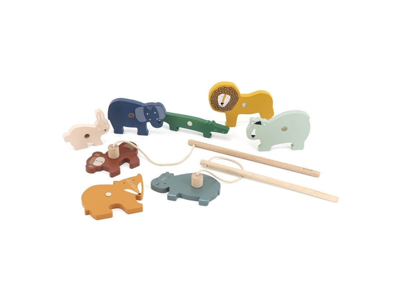 Trixie Baby Wooden Fishing Game Animals
