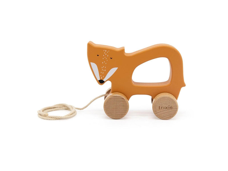 Trixie Baby Wooden Pull Animal - Mr. Fox