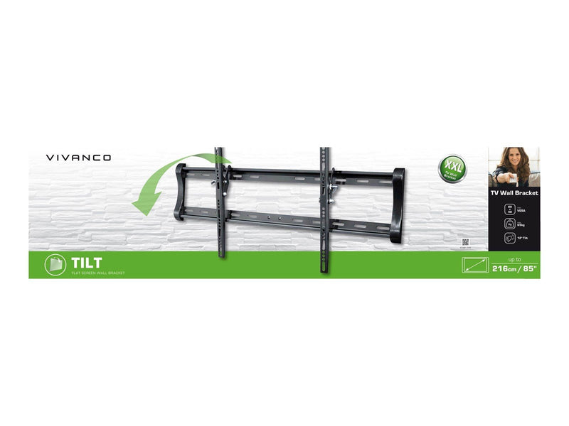 Vivanco Tilt Wall Mount VESA 800/85″/65kg Black 65 kg 85" From 200 x 200 mm