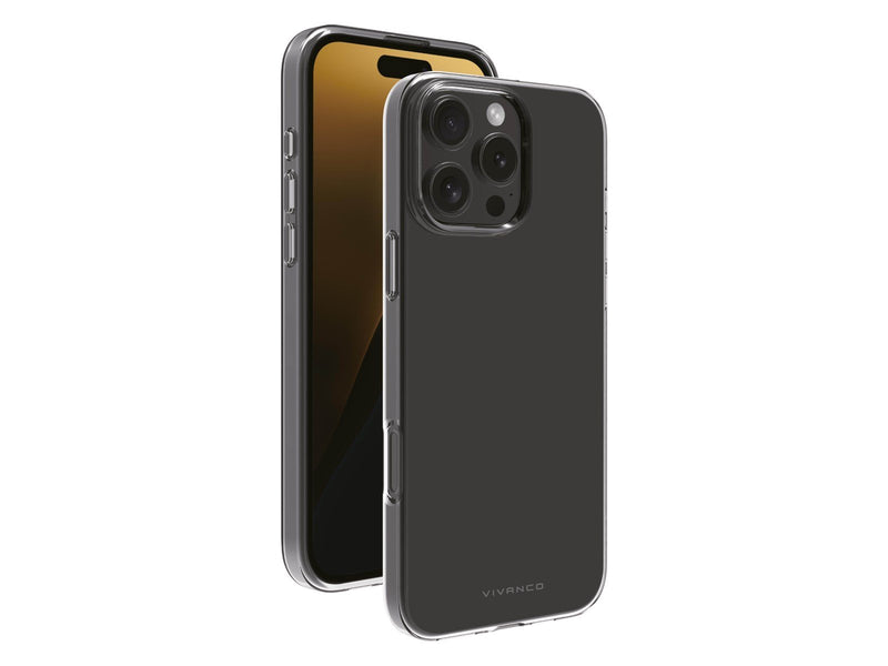 Vivanco Slim TPU Cover for iPhone 16 Pro Max - Clear