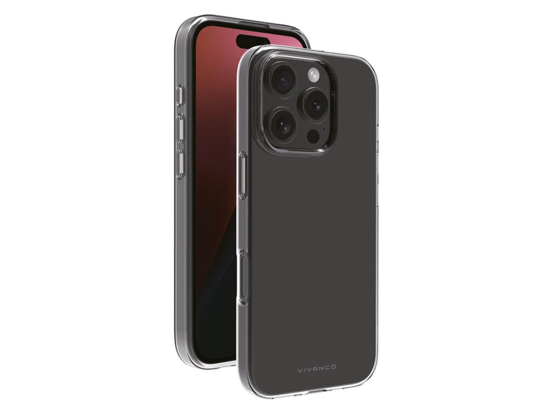 Vivanco Slim TPU Cover iPhone 16 Pro - Clear