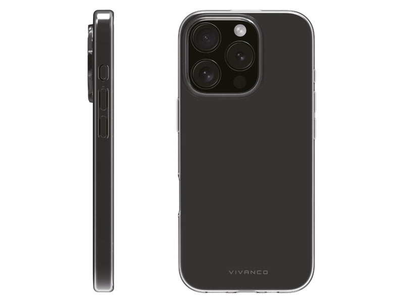 Vivanco Slim TPU Cover iPhone 16 Pro - Clear