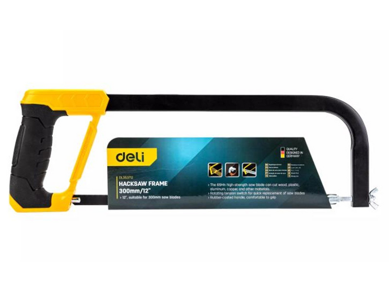 Deli Tools Hacksaw with Coated Handle