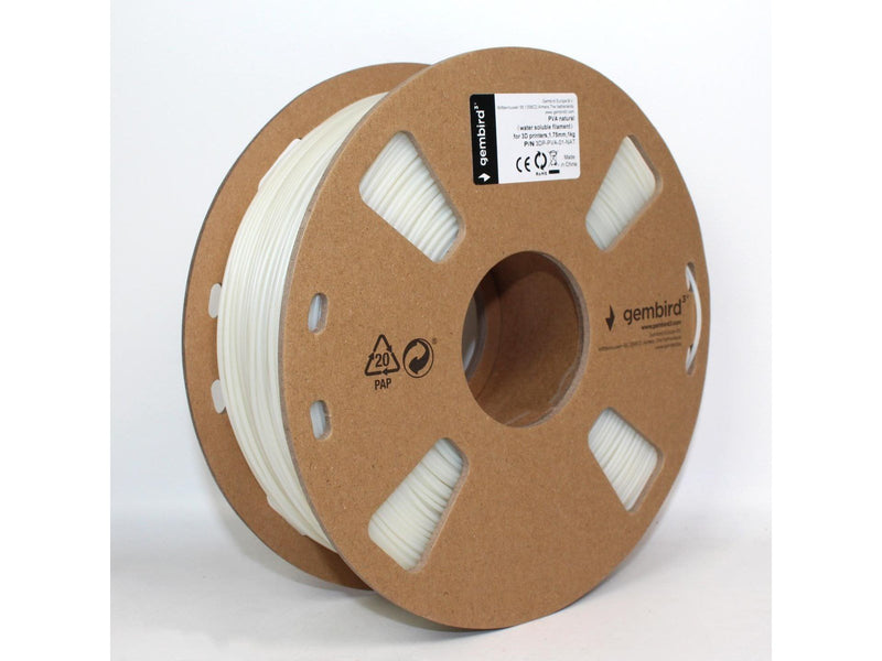 Gembird PVA filament (water soluble filament) - Natural - 1.75mm ø - 1 kg