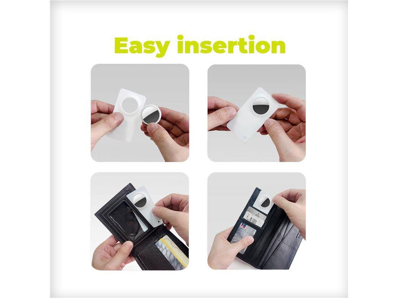Mobile Origin Airtag Wallet Card - White