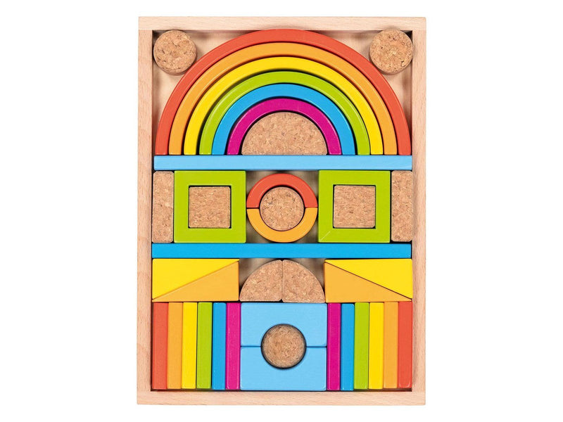Goki Wooden Building Blocks Color 41 pcs.