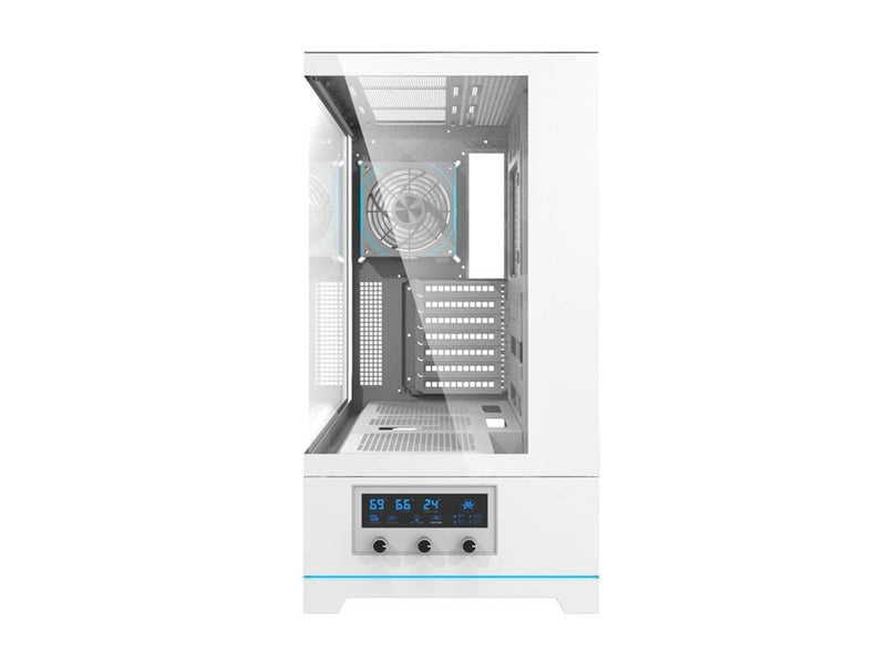 Darkflash DY451 PRO computer case with fan (white) - Gehäuse - Miditower - Weiß