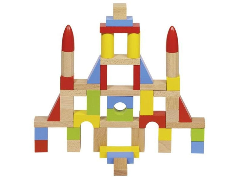 Goki Wooden Building Blocks in Bag 50pcs.
