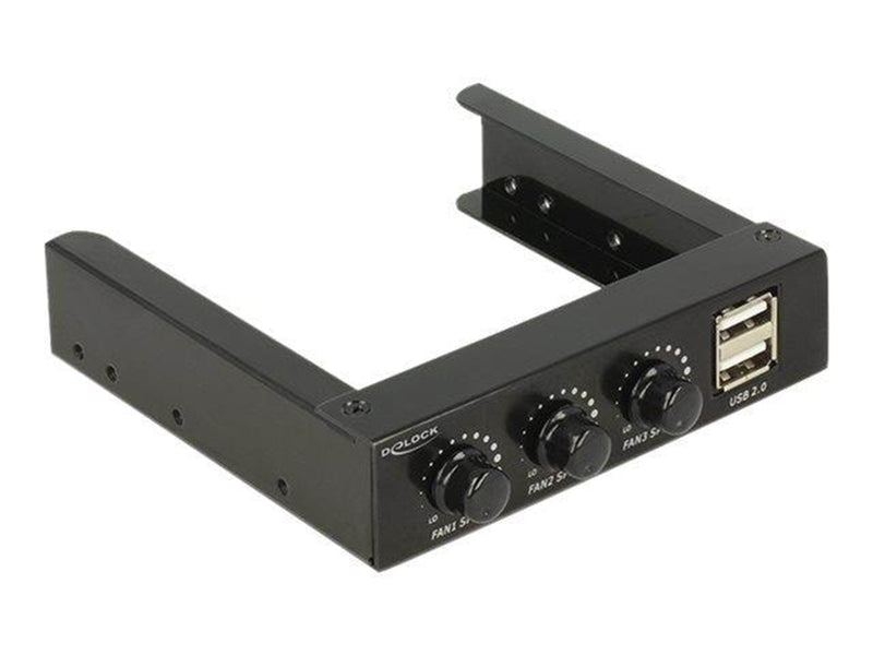 DeLOCK 3.5" Front Panel  2 x USB 2.0 and Fan Control