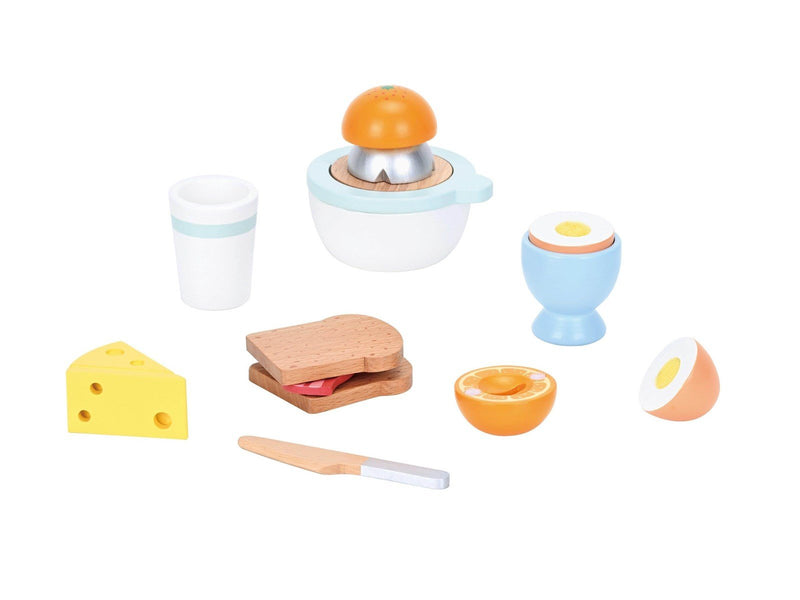 Small Wood Breakfast Play Set with Juicer