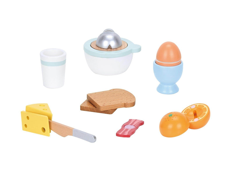 Small Wood Breakfast Play Set with Juicer
