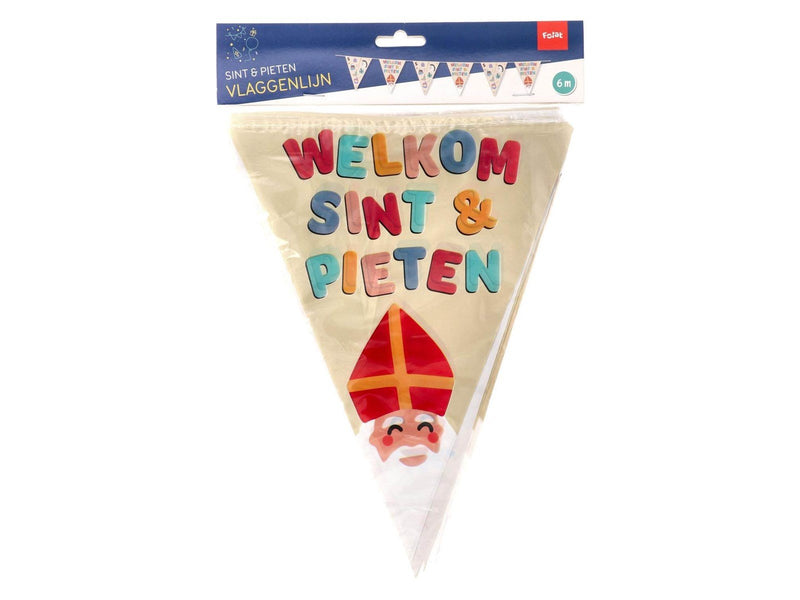 Folat BV - Flag line Welcome Saint & Pieten 6 meters